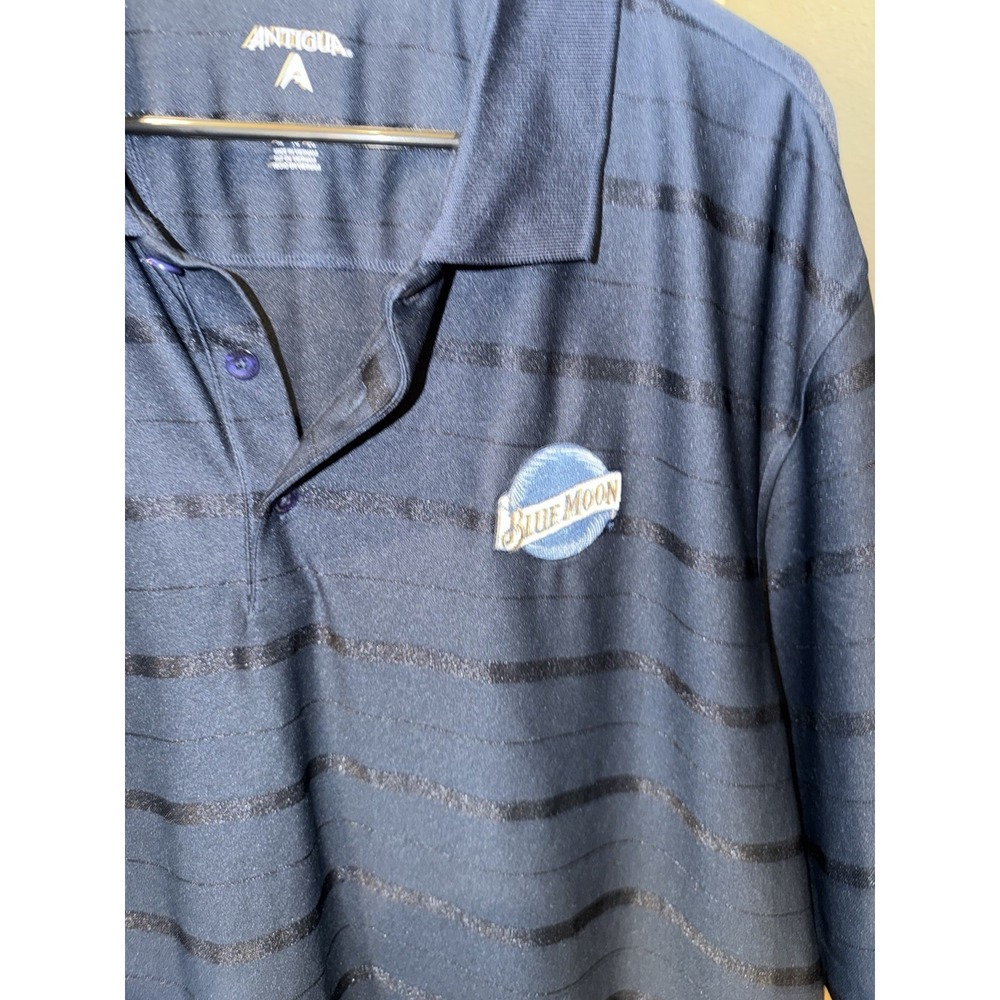 Antigua Blue Moon Navy Polo Sz Men's XL - Picture 2 of 4